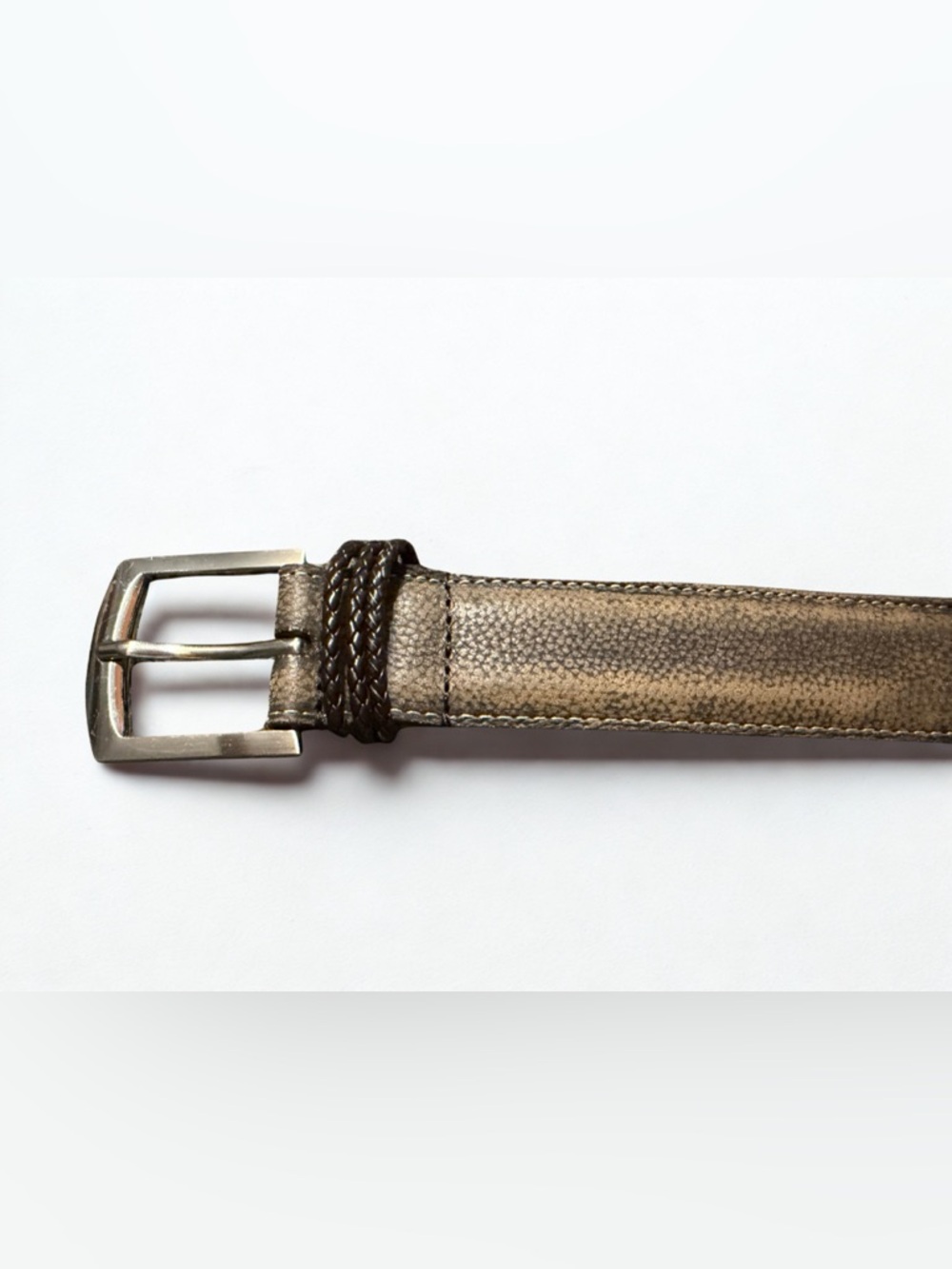Bermuda Braid Old Clay Leather Belt